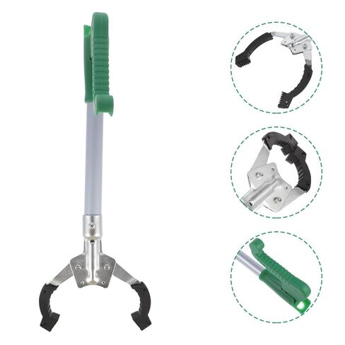 Didiseaon 40cm Aluminum Alloy Trash Pickup Tool with Garbage Clamp, Portable Rubbish Grabber Clip for Outdoor Cleaning and Waste Collection in Kuwait