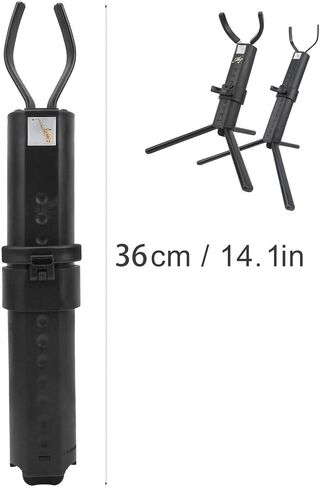 Portable Folding Saxophone Stand, Adjustable Metal Tripod Display Holder with Non - Slip Rubber Feet, Compact Storage Rack for Alto Tenor Saxes with Carry Bag (Alto saxophone stand) in Kuwait