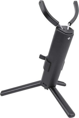 Portable Folding Saxophone Stand, Adjustable Metal Tripod Display Holder with Non - Slip Rubber Feet, Compact Storage Rack for Alto Tenor Saxes with Carry Bag (Alto saxophone stand) in Kuwait