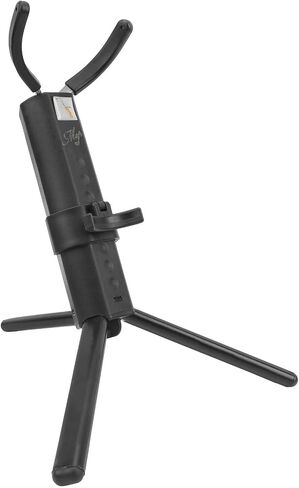 Portable Folding Saxophone Stand, Adjustable Metal Tripod Display Holder with Non - Slip Rubber Feet, Compact Storage Rack for Alto Tenor Saxes with Carry Bag (Alto saxophone stand) in Kuwait