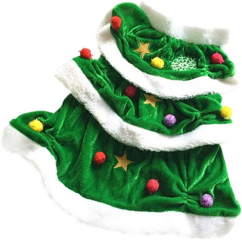 Ipetboom Dog Christmas Costume Tree Shaped Dress Comfortable Pet Clothing Festive Winter Coat Holiday Shirt in Kuwait