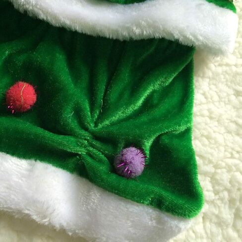 Ipetboom Dog Christmas Costume Tree Shaped Dress Comfortable Pet Clothing Festive Winter Coat Holiday Shirt in Kuwait