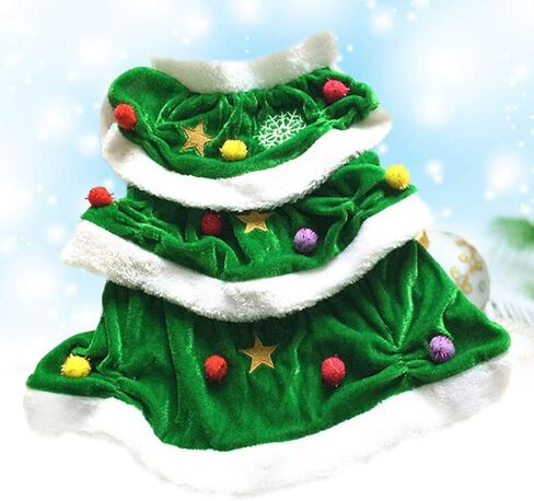 Ipetboom Dog Christmas Costume Tree Shaped Dress Comfortable Pet Clothing Festive Winter Coat Holiday Shirt in Kuwait