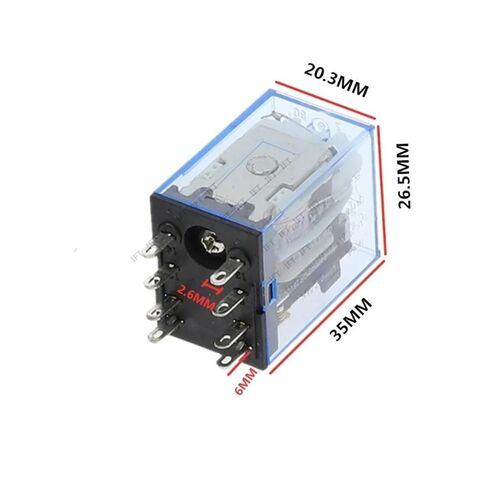 1pcs MY2P HH52P MY2NJ Relay Coil General DPDT Micro Mini Electromagnetic Switch with LED AC 110V 220V 380V DC 12V 24V 36V(DC 24V) in Kuwait