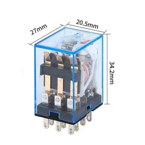 1 PCS Micro Mini Relay HH53P MY3NJ MY3 11-Pin DC AC 12V 24V 36V 110V 220V 380V Coil General Purpose Intermediate Electromagnetic(DC 110V) in Kuwait