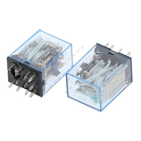 5 مجموعات من الملفات الكهرومغناطيسية العامة DPDT مرحل الطاقة MY3NJ 11 دبابيس HH53P DC12V 24 فولت تيار متردد 110 فولت 220 فولت مصغرة مع قاعدة PYF08A (التيار المتناوب 110 فولت) in Kuwait