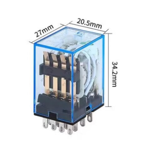1PCS MY4NJ Coil General Purpose Relay 4pdt,14pins Relay HH54P AC DC 12V/ 24V /36V/110V 220V Miniature MY4 Switch(DC 24V) in Kuwait