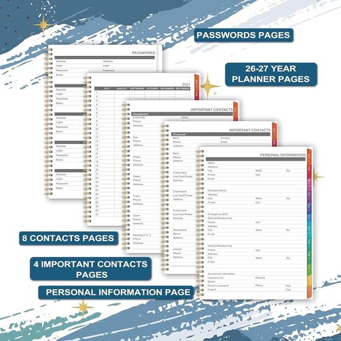 2026 Planner - 2026 Planner Weekly and Monthly from Jan. 2026 - Dec. 2026, Calendar 2026 Planners with Monthly Tabs and Inner Pocket, 8.5" x 11" in Saudi Arabia
