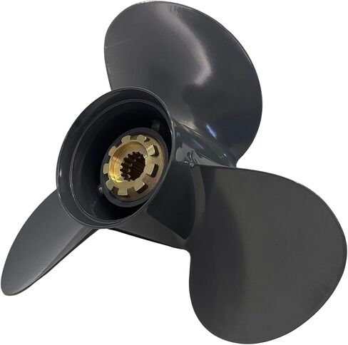 مروحة القارب لهوندا الخارجية BF75 BF80 BF90 BF100 BF115 BF130 15 سن سبلاين 13 1/4x17 محرك المروحة 75HP-130HP 3 شفرات، 58130-ZW1-017AH in Kuwait