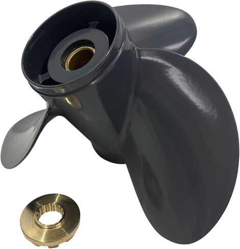 مروحة القارب لهوندا الخارجية BF75 BF80 BF90 BF100 BF115 BF130 15 سن سبلاين 13 1/4x17 محرك المروحة 75HP-130HP 3 شفرات، 58130-ZW1-017AH in Kuwait