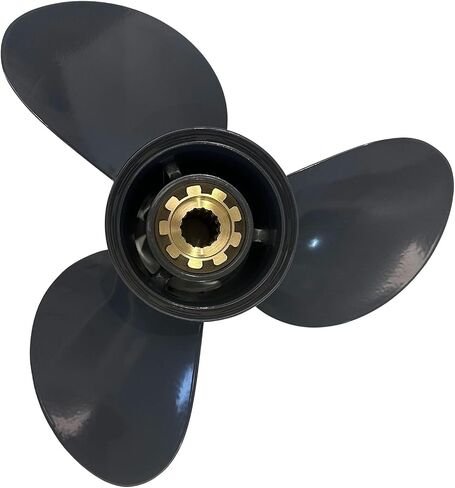 مروحة القارب لهوندا الخارجية BF75 BF80 BF90 BF100 BF115 BF130 15 سن سبلاين 13 1/4x17 محرك المروحة 75HP-130HP 3 شفرات، 58130-ZW1-017AH in Kuwait