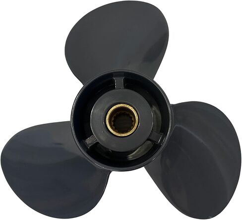 مروحة القارب لهوندا الخارجية BF75 BF80 BF90 BF100 BF115 BF130 15 سن سبلاين 13 1/4x17 محرك المروحة 75HP-130HP 3 شفرات، 58130-ZW1-017AH in Kuwait