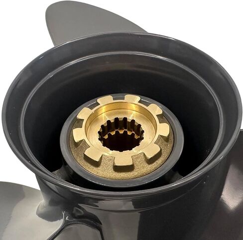 مروحة القارب لهوندا الخارجية BF75 BF80 BF90 BF100 BF115 BF130 15 سن سبلاين 13 1/4x17 محرك المروحة 75HP-130HP 3 شفرات، 58130-ZW1-017AH in Kuwait