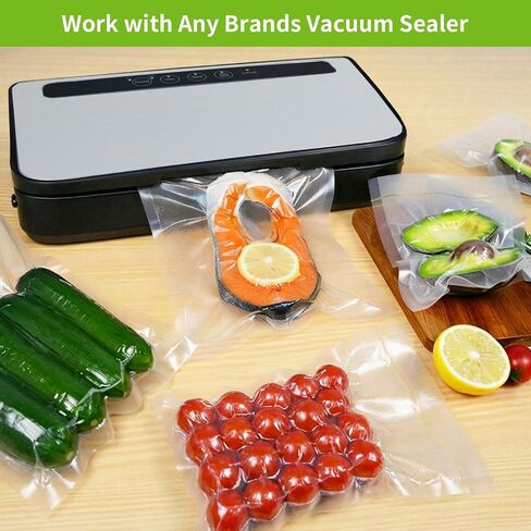 Vacuum Sealer Bags,100 Large Gallon 12x16 Inch,BPA‑Free Heavy‑Duty Food Storage Pre‑Cut Bags in Kuwait