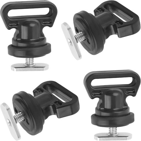 GDW Kayak Track Mount Vertical Tie Downs - Vertical Tie Downs for Securing Cooler, Crate, and Other Kayak Rail Mount Accessories （ 4 Pack ） in Kuwait