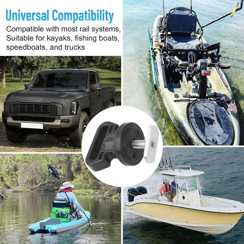 GDW Kayak Track Mount Vertical Tie Downs - Vertical Tie Downs for Securing Cooler, Crate, and Other Kayak Rail Mount Accessories （ 4 Pack ） in Kuwait