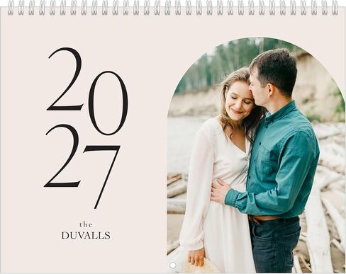 Let's Make Memories Personalized Photo Calendar - Custom 2026 Calendar - 8.5"x11" - Matte Finish - Spiral Bound - Photo Wall Calendar - Upload Your Photos - Upward Script in Saudi Arabia
