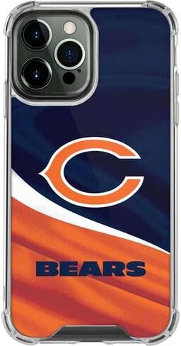 حافظة هاتف Skinit الشفافة متوافقة مع iPhone 13 Pro Max - تصميم مرخص رسميًا من NFL Chicago Bears in Kuwait