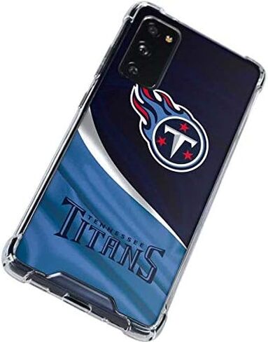 حافظة هاتف Skinit الشفافة متوافقة مع هاتف Galaxy S20 FE - تصميم مرخص رسميًا من NFL Tennessee Titans in Kuwait