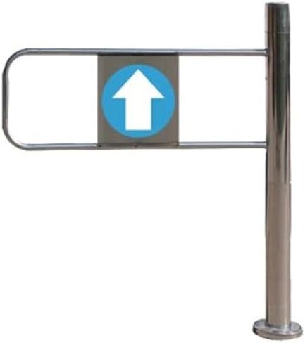 One-Way Traffic Door，Automatic Rebound Swing GateUniversal Metal Swing Safety Gate for Supermarkets & Warehouses, Automatic Closing Industrial Gate for Libraries & Stores，（Silver-l70x97cm） in Kuwait