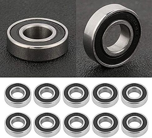 10Pcs 6900- Rubber Sealed Deep Groove Ball Bearings for Skateboards Inline Skates Scooters 10X22X6mm in Kuwait