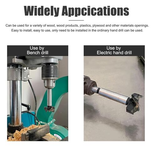 Hinge Boring Drill Bit Set for Wood Window Hole Cutter Auger Wooden Drilling Dia 15 20 25 30 35mm in Kuwait