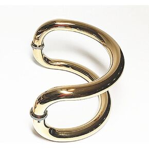 Modern Gold C Shape Glass Door Pull Handle - Stylish Stainless Steel Entrance & Bathroom Handle Bar with Easy Installation for Commercial Use Gold in Kuwait