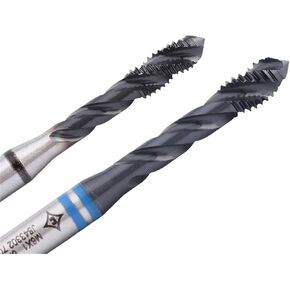 HSSE-M35 With JP Spiral Pointed Tap M2 M2.5M3M4 M5 M6 M8 M10 M12 M14 M16 Machine Screw Thread Taps For Stainless Steel(Double Black-PO,M2X0.4) in Saudi Arabia