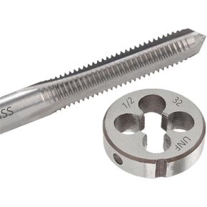 1SET HSS 6542 Hand Tap and Die Set American Screw Thread Taps UN/UNC/UNF/UNS/UNEF2-56~12-36 1/8 9/64 5/32 11/64 3/16(3I16-24UN) in Saudi Arabia