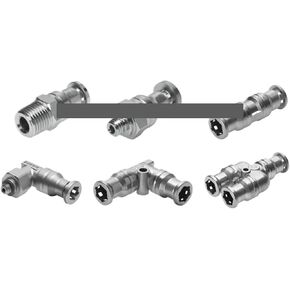 1 قطعة مشتركة CRQS CRQSL CRQST-1/4 3/8 1/2-4 6 8 10 12 16 مكونات هوائية مناسبة للدفع (3-8-8 ، CRQST-) in Saudi Arabia