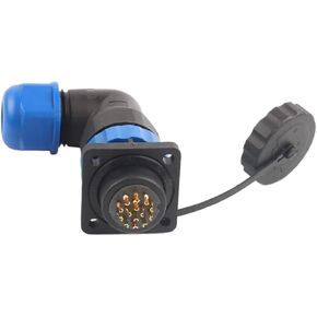 SP20 4-hole square elbow 1/2/3/4/5/6/7/9/10/11/12/14 pin male and female cable connector socket(SPW20-1S) in Saudi Arabia