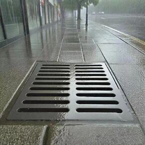 Heavy-Duty Cast Iron Channel Drain Grate for Garage & Sidewalk | Durable 4" x 20" Outdoor Metal Sewer Drainage Trench Cover | 20" x 12" Floor Drain Solution in Kuwait
