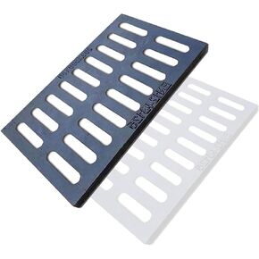 Heavy Duty Cast Iron Drain Grate Cover - 6613lb Load Capacity, B125 Class Outdoor Drain for Downspouts, Sewers & Driveways - 50x35x3cm (19.6x13.7x1.1in) in Kuwait
