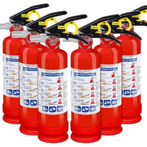 2-Pack ABC Dry Powder Fire Extinguishers, 2.5lb 1A:10B:C Multi-Class Fire Safety Gear with Quick Release Handle, Portable Fire Extinguisher for Home Kitchen Car Truck RV Boat Office in Saudi Arabia