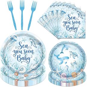 Denim and Diamonds Party Decorations Tableware - 96PCS Jacket Jeans Paper Plates and Napkins Forks Birthday Decoration for Bachelorette Wedding and Baby Shower Supplies, Serve 24 in Saudi Arabia