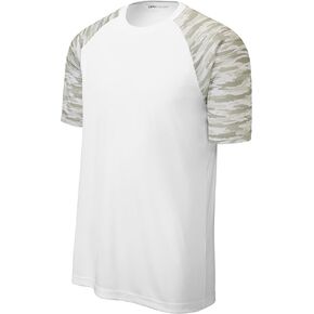 تي شيرت DRIEQUIP الرجالي الممتص للرطوبة UPF30 Colorblock Camo بمقاسات XS-4XL in Kuwait