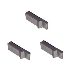 3 Pack LGT080D2RCR015, .080" Width, .200" Depth, Uncoated Carbide, Corner Radius .015", THINBIT Grooving Insert for Steel, cast Iron and Stainless Steel with Interrupted cuts in Kuwait