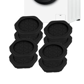 Anti Vibration Pad for Washing Machine, 4 Pack Rubber Washer Dryer Pedestal | Rubber Anti-Slip Shock Absorbing Pads, Stable & Noise Reduction Feet Pads for Washer Dryer Home Appliances in Kuwait