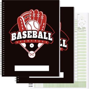 3 Pack 9x12 Baseball Scorebook, Softball Score Keeping Book, 35 Games 16 Players, Extra Innings, Baseball Stats Book for Youth, High School Adult Leagues in Saudi Arabia
