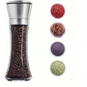 Salt and Pepper Grinder 304 Stainless Steel Upgrade Ceramic Blades and Adjustable Coarseness, 3/4 Cup Spice Ceramic Grinders（Single Pack） in Kuwait