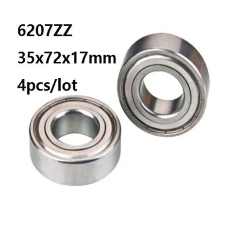 4pcs/lot 35x72x17mm 6207ZZ 6207Z 6207 Bearings 35 * 72 17mm Double Metal Seal Deep Groove Ball Bearing in Kuwait