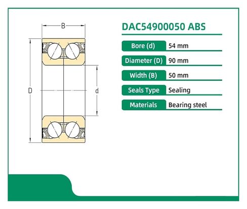 1PCS DAC54900050 ABS 54X90X50 510097 FW214 1649810106 1649810406 Hub Wheel Bearing in Kuwait