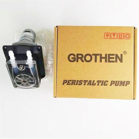 Peristaltic Pump Dosing Pump 12V 24V, High Flowrate for Aquarium Lab Analytical(Silicone Tube,24V) in Kuwait