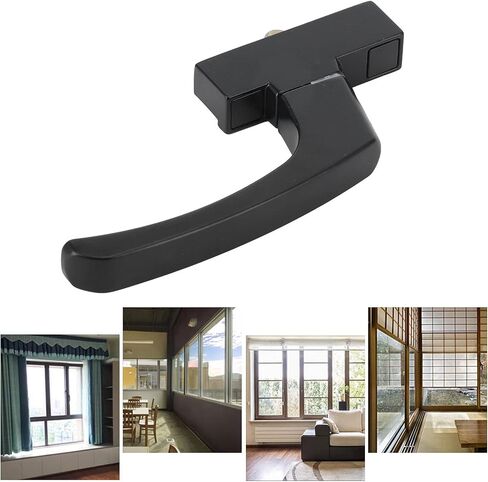 Aluminum Alloy Window Handle Fastener | Push Pull Panel Securing Hardware with Protection - Oxidation Gaskets | Easy Install Secure Handle Fittings for Doors/Panels in Kuwait