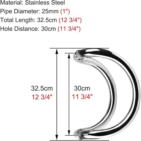 Modern Gold C Shape Glass Door Pull Handle - Stylish Stainless Steel Entrance & Bathroom Handle Bar with Easy Installation for Commercial Use Gold in Kuwait