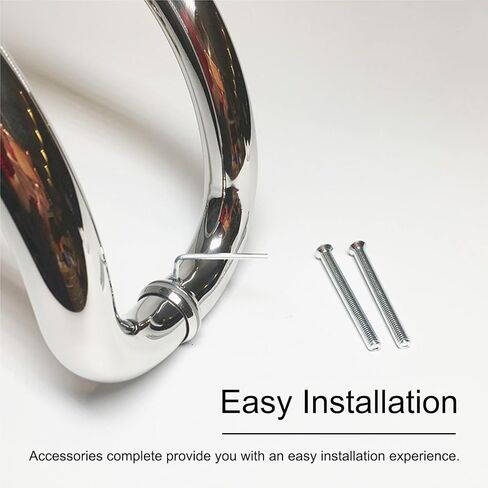 Modern Gold C Shape Glass Door Pull Handle - Stylish Stainless Steel Entrance & Bathroom Handle Bar with Easy Installation for Commercial Use Gold in Kuwait