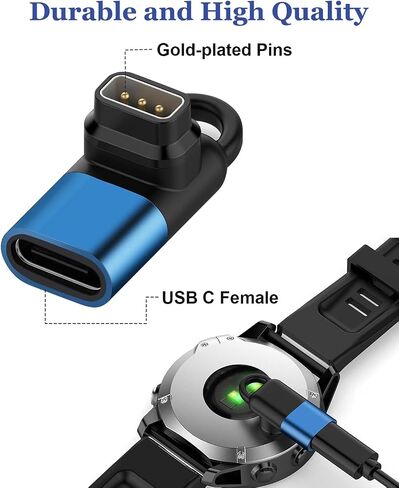 شاحن محمول لساعة Coros Pace 3/Pace 2/Apex 2/Vertix الذكية، محول كابل شحن USB C إلى ساعة Coros (عبوتان) in Kuwait