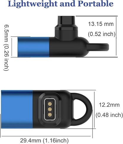 شاحن محمول لساعة Coros Pace 3/Pace 2/Apex 2/Vertix الذكية، محول كابل شحن USB C إلى ساعة Coros (عبوتان) in Kuwait