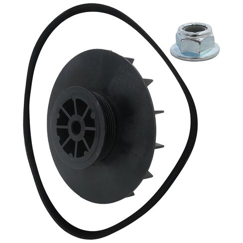 غسالة Homesweet WH03X32217 1/2 HP بكرة محرك ومجموعة حزام وصواميل WH01X24180 استبدال الجزء # WH07X24182 WH49X25377 4975025، متوافق مع موديلات GE GTW485ASJ5WS، GTW490ACJ0WS، GTW490ACJ0WW in Kuwait