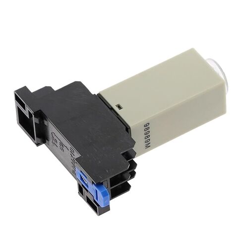 Power-on Delay Rotary Knob DPDT 1S/5S/10S/30S/60S/3M/5M/10M/30M Timer Timing Time Relay AC/DC 24V H3Y-2 with Base Socket PYF08A(Voltage DC 24V,0-5 Minute) in Kuwait